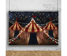 Fonas "cirko Palapinė" 4.5x3m - Vaikų Šventėms ir Fotosesijoms