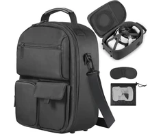 Foregoer dėklas Meta Quest 3/oculus Quest 2/vision Pro įrenginiams, kietas kelioninis krepšys, suderinamas su Meta Oculus Quest 2 ausinėmis, Quest Pro ir priedais, Vr „viskas viename“ žaidimų ausinėmis, juodas