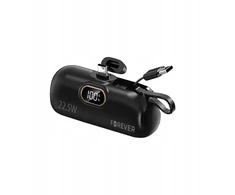 Forever mini power bank Mtb-100 22.5w 5000 Mah Usb C juodas