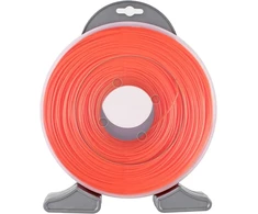 Forever Speed žoliapjovės valas vejapjovės valo pakeitimas žoliapjovės nailoninis siūlas krūmapjovės valas apvalus skersmuo 2,0 mm x 126 m oranžinis