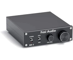 Kompiuterio kolonėlės Fosi Audio M03 žemų dažnių garsiakalbio stiprintuvas 200 W, Tpa3255 mini mono kanalo žemų dažnių garsiakalbio stiprintuvas, pilno dažnio ir žemų dažnių perjungiamas žemų dažnių garsiakalbio stiprintuvas, integruotas D klasės galios stiprintuvas žemų dažni