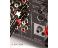Fospower 0.9m 2 Rca Stereo Garso Kabelis (paauksuoti Jungtys)