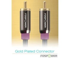 Fospower Subwoofer Rca Kabelis, 3m, Paauksuoti Jungtys