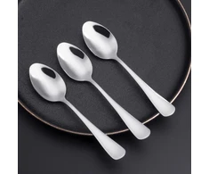 Foxas Bon Appétit serijos 6 dalių 13 cm arbatinis šaukštelis, kavos šaukštelis, espreso šaukštelis, mažas desertinis šaukštelis, galima plauti indaplovėje ir poliruotas nerūdijantis plienas