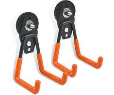 Fpmyb magnetiniai kabliukai, itin stiprūs 43 mm storio magnetai su kabliukais, magnetiniai kabliukai virtuvei, garažui, šaldytuvui, užuolaidoms, klasei, kepsninei, įrankiams (oranžiniai, 2 vnt.)