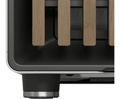 Fractal Design North Pc dėklas, balta, su medžio elementais ir stiklu