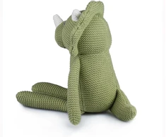 Funko 100% organinės medvilnės minkštas žaislas kūdikiams dinozauras žalias 18 cm minkštas žaislas naujagimiams