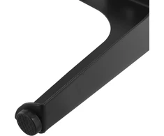Fotelis Funsuei 8 baldų kojelių rinkinys, metalinės, juodos, 15 cm, trikampės baldų kojelės su varžtais, spintelių kojelės, baldai spintelėms, sofoms ir kitoms baldų kojelėms