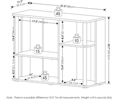 TV staliukas Furinno Classic televizoriaus staliukas su plastikiniais strypais televizoriams iki 40" - Amber Pine/juodas
