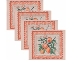 Rankšluostis Furn. Anemone Peaches padėkliukas vidaus/lauko naudojimui - įvairiaspalvis - 46 x 36 cm
