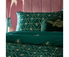 Patalynės komplektas Furn. Bee Deco polikotoninis antklodės užvalkalų komplektas, French Mėlyna, King Size