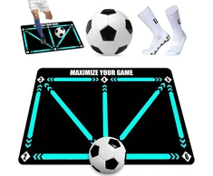 Futbolo kilimėlis, treniruočių kilimėlis, futbolas, futbolas, pakopų treniruočių kilimėlis, neslystantis futbolo pakopų treniruočių kilimėlis, 60 x 90 cm, smūgius sugeriantis futbolas