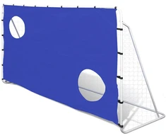 Futbolo vartai su treniruočių sienele, 240x92x150cm, plienas