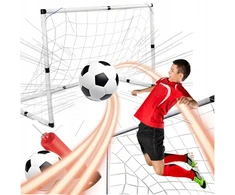 Futbolo vartai vaikams rinkinys kamuolys pompa didelis 120x63x63 cm