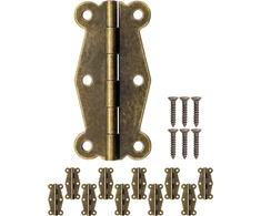 Fuxxer® Antikvariniai mini vyriai metaliniai vyriai Vintage dizainas 48 x 24 mm 10 vnt. rinkinys