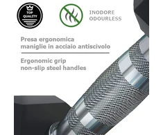 G5 Ht Sport profesionalus gumuotas šešiakampis hantelis nuo 1 iki 50 kg | Svorio kilnojimas sporto salėje arba namų sporto salėje | Ergonomiška neslystanti rankena | Parduodamas atskirai