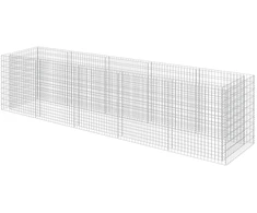 Gabiono vazonas, galvanizuotas plienas, 450x90x100cm, aukštas