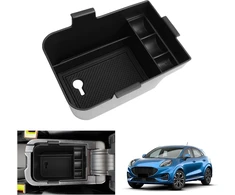 Gafat, suderinama su ford puma/fiesta mk8 2017-2024 centrinės konsolės dėžute, puma st fiesta st mk8 porankio organizatoriaus dėklas, daiktadėžė, puma priedai