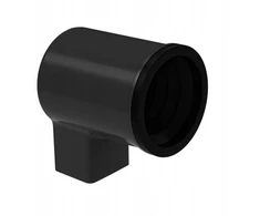 Galeco adapteris Pvc2 110/70x80 juodas Ral9005