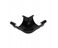 Galeco Pvc 90 lauko kampas 90° lietvamzdis juodas