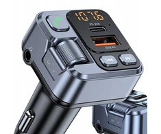 Automagnetola Galingas bluetooth automobilinis fm audio mp3 bt siųstuvas su greitu usb įkrovikliu
