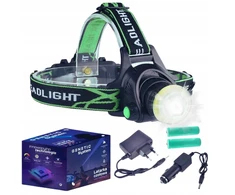Galingas Led įkraunamas galvos žibintas Cob turistinis