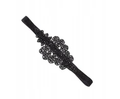 Galvos juosta nuo prakaito Balta Rhinestone Miss moterims