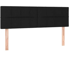 Lova Galvūgaliai, juodos spalvos, 144x5x78/88 cm, audinys