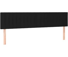 Lova Galvūgaliai, juodos spalvos, 180x5x78/88 cm, audinys