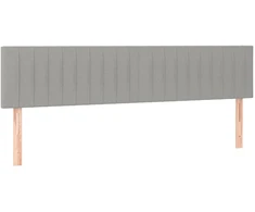 Lova Galvūgaliai, šviesiai pilkas, 200x5x78/88 cm, audinys