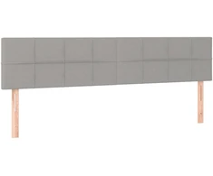 Lova Galvūgaliai, šviesiai pilki, 160x5x78/88 cm, audinys