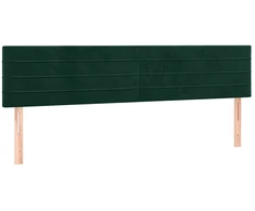 Lova Galvūgaliai, tamsiai žali, 180x5x78/88 cm, aksominiai