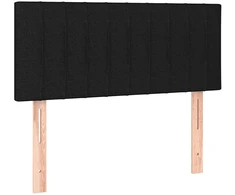 Lova Galvūgalis, juodos spalvos, 90x5x78/88cm, audinys