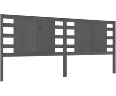 Lova Galvūgalis, pilkas, 126x4x100cm, pušies medienos masyvas