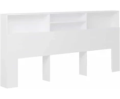 Lova Galvūgalis-spintelė, baltos spalvos, 220x19x101,5cm