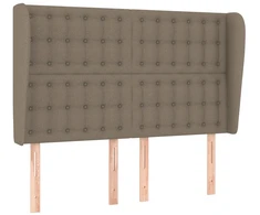 Lova Galvūgalis su auselėmis, taupe, 147x23x118/128cm, audinys