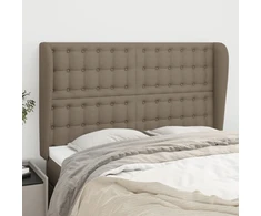 Lova Galvūgalis su auselėmis, taupe, 147x23x118/128cm, audinys