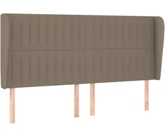 Lova Galvūgalis su auselėmis, taupe, 163x23x118/128cm, audinys
