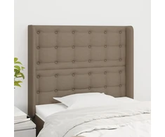 Lova Galvūgalis su auselėmis, taupe, 83x16x118/128cm, audinys