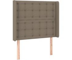 Lova Galvūgalis su auselėmis, taupe, 83x16x118/128cm, audinys