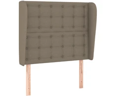Lova Galvūgalis su auselėmis, taupe, 83x23x118/128cm, audinys