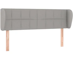 Lova Galvūgalis su auselėmis,šviesiai pilkos,147x23x78/88cm, audinys