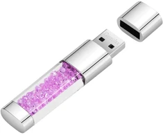 Garrulax Usb atmintinė, Premium Usb 2.0, Diamond 32 Gb Usb atmintinė, vandeniui atspari atmintinė, didelės spartos perdavimas, atmintinė (32 Gb, violetinė)
