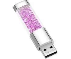 Garrulax Usb atmintinė, Premium Usb 2.0, Diamond 32 Gb Usb atmintinė, vandeniui atspari atmintinė, didelės spartos perdavimas, atmintinė (32 Gb, violetinė)