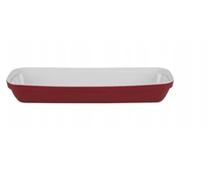 Gastronominė talpa gn 2/4 melaminas aps balta/raudona