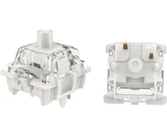 Gateron 5 kontaktų G Baltas Clear Pro 3.0 jungiklis, iš anksto suteptas 3 kontaktų Rgb Smd linijinis mechaninei žaidimų klaviatūrai (72 vnt., Pro Baltas 3.0)