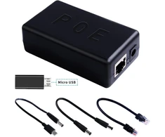 Geeekpi Gigabit Usb-c Poe skirstytuvas 48 V į 5 V Ieee802.3af maitinimas per ethernet, skirtas raspberry pi 4b+/3b+, planšetiniams kompiuteriams, dropcam (48v į 5v 4a)