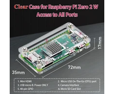 Geeekpi Raspberry Pi Zero 2w/zero W rinkinys: dėklas, Gpio, adapteriai