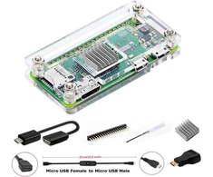 Geeekpi Raspberry Pi Zero 2w/zero W rinkinys: dėklas, Gpio, adapteriai