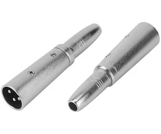 Geekria for creators xlr male į 1/4 colio (6,35 mm) trs female, mikrofono kabelio adapteris, suderinamas su shure mv7, sm58, sm57, pga58, fifine k688, behringer xm8500 mikrofono kabelio jungtis (sidabrinė)